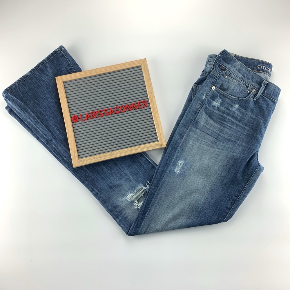 COH Emannuelle Slim Boot Distressed Jeans Sz 28